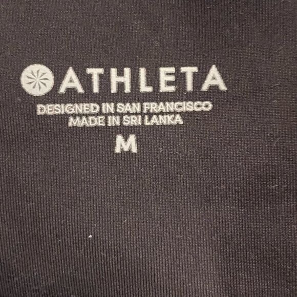 Athleta All Over Gleam Tight Legging Black Vegan Leather Women's Size Medium - Picture 12 of 14